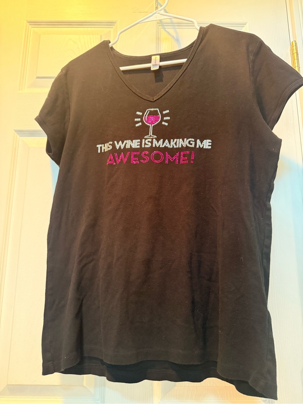 Black Short Sleeve Tee - "This Wine Is Making Me Awesome!"